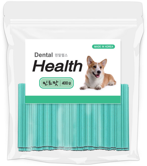 덴탈헬스 민트맛 400g /치석제거/덴탈껌, 1개