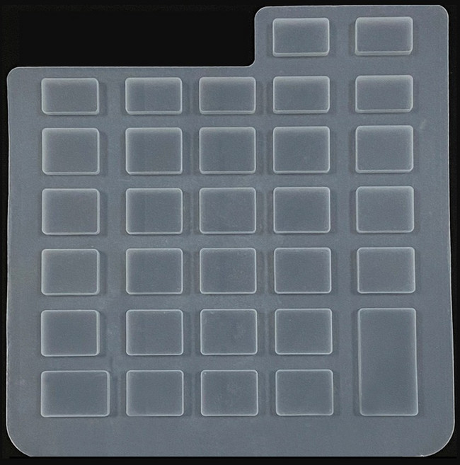 유니원 카시오 계산기 JS-40B 전용 실리콘 키스킨, 반투명, 1개