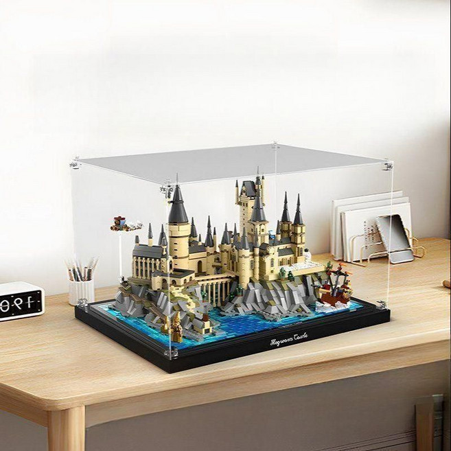 레고 76419 호그와트캐슬과 정원 아크릴 케이스 보관함 거치대 장식장 진열장, 6 크리스탈 케이스+명판, 1개
