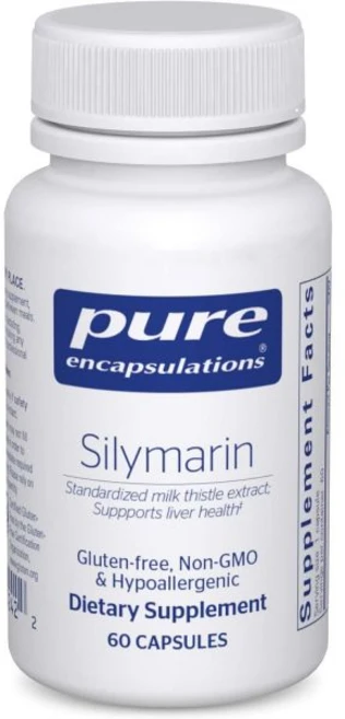 Pure Encapsulations 퓨어 인캡슐레이션스 실리마린 - 250mg 밀크시슬 캡슐당 간 건강 지원 항산화제 보충제 비유전자변형 및 비건 120캡슐, 1개, 120정 - 쿠팡