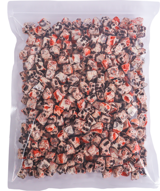 수제 딸기 쫀득쿠키 1kg 대용량 벌크 딸기오레오 딸기후르츠링 마시멜로우 동결건조딸기 카페납품 아이스크림토핑 사무실간식, 1개