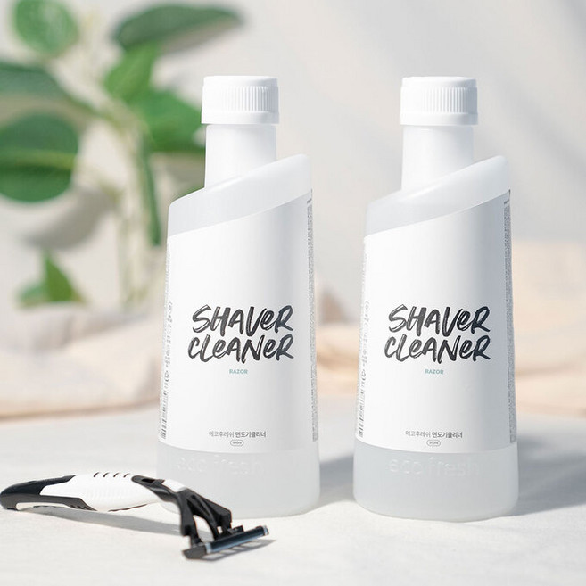 에코후레쉬 면도기클리너 500ml 1개, 1개입, 2개