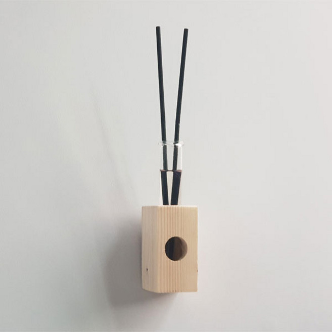 실내 벽 인테리어디퓨저 우드소품 미니사각부착형, 다우니에이프릴후레쉬, 향선택:다우니에이프릴후레쉬, 1개