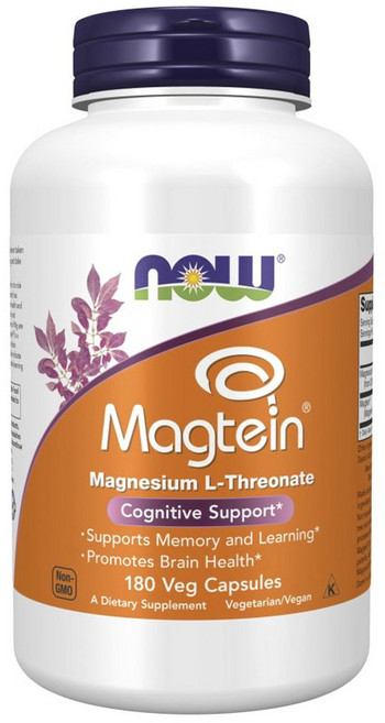 나우푸드 마그테인 마그네슘 L-트레오네이트 베지 캡슐, 1개, 180정