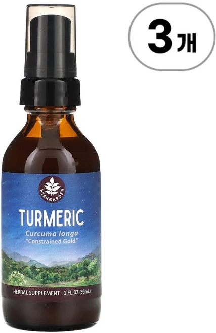 위시가든 허브 터메릭 WishGarden Herbs Turmeric 59ml, 3개 - 쿠팡