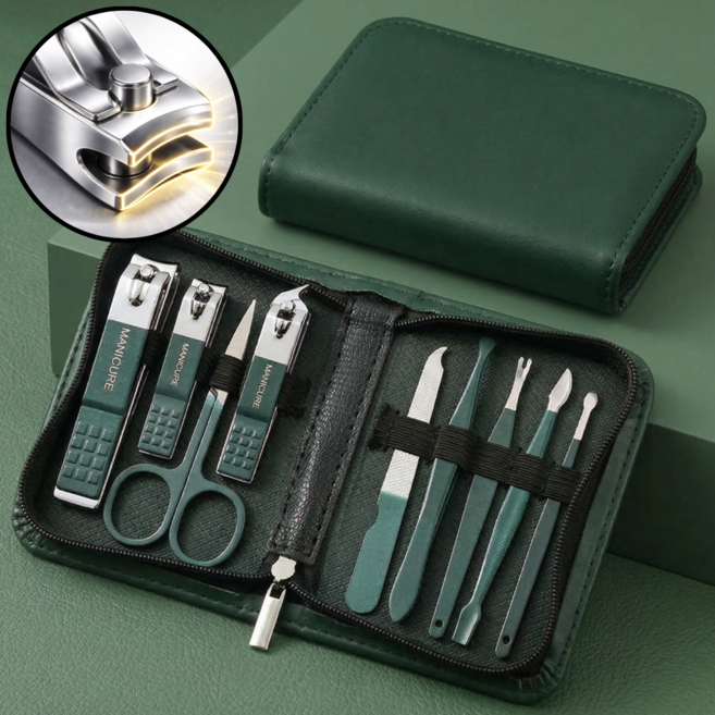 헤브온 정밀절삭 프리미엄 손톱 발톱 깎이 세트, 1개, 그린