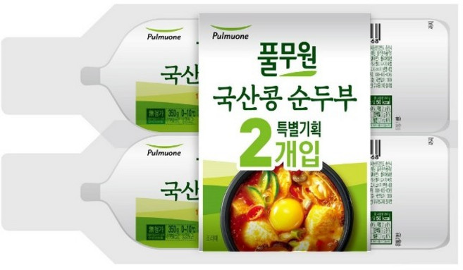 풀무원 국산콩 순두부, 2개, 350g