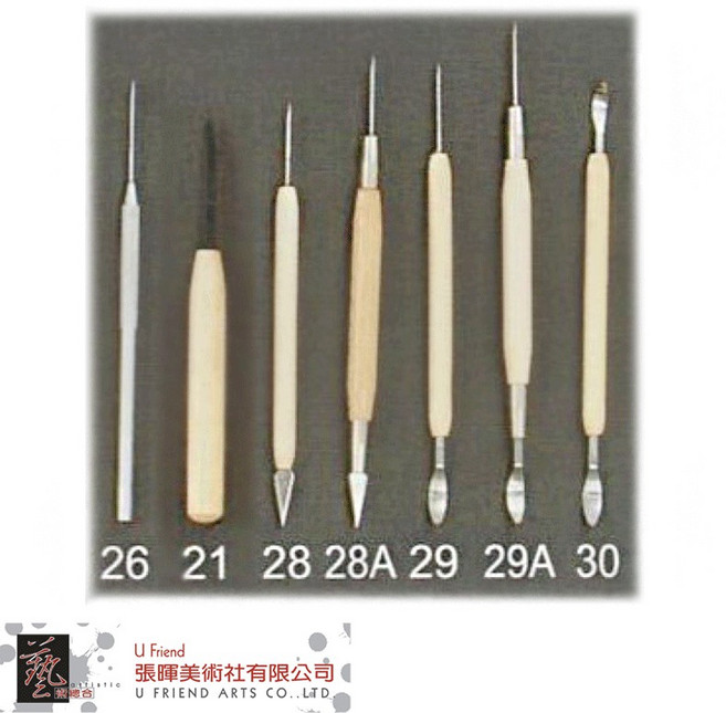 U Friend 陶藝黏土雕塑工具 單支 C50, 1個, 26