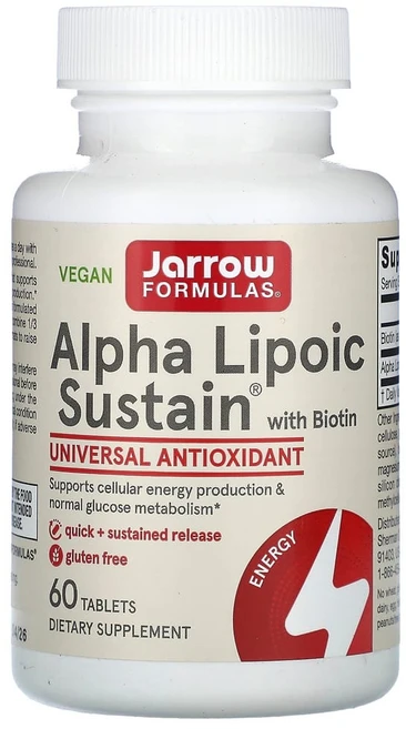 자로우 포뮬러스 알파리포산 서스테인 비오틴 60정 D Biotin Alpha Lipoic, 1개 - 쿠팡
