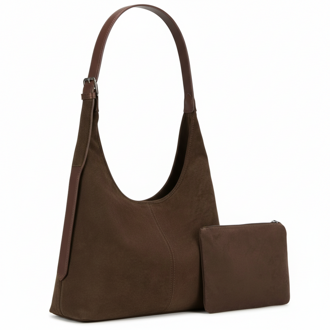 무드워크 여성 숄더백 스웨이드 가방