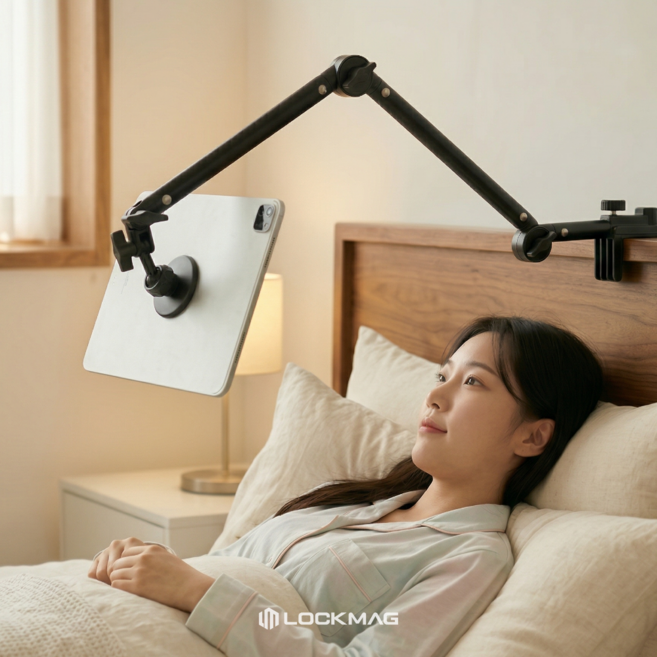 LOCKMAG 침대 핸드폰 거치대 태블릿거치대 맥세이프, 1개, 맥세이프형, AR-ST02