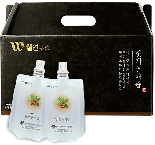 웰연구소 헛개열매즙, 30개, 100ml