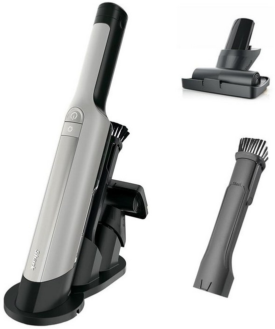 샤크 WV410BL WANDVAC 무선 핸드 진공청소기 초경량 휴대용 강력한 흡입력 및 반려동물 도구 자동차 가정용 다크 블루 디자인, 화이트