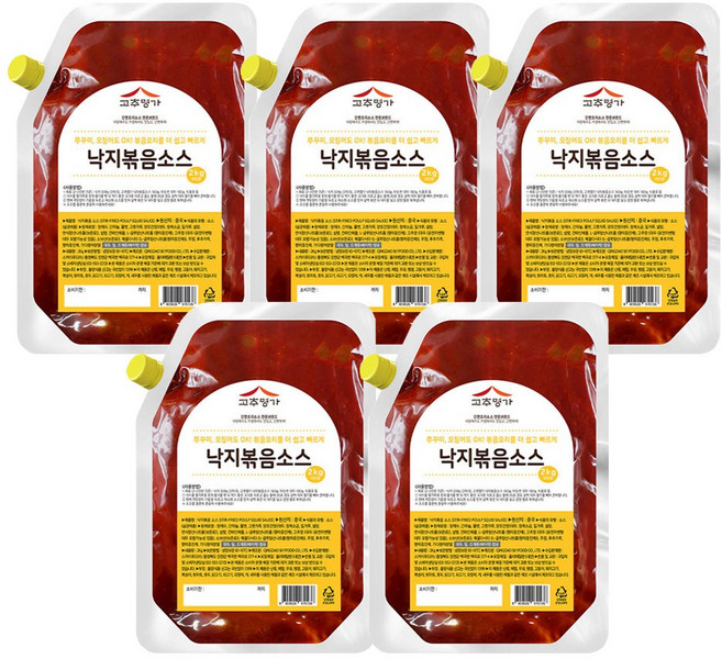 고추명가 낙지볶음 소스 2kg x 5개