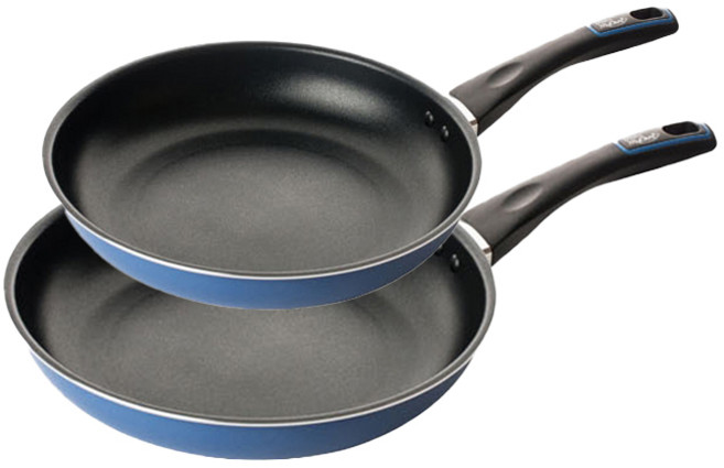 도루코 퓨어 라이트 애쉬블루 인덕션 IH 프라이팬 2종 세트, 프라이팬 24cm + 30cm, 1세트