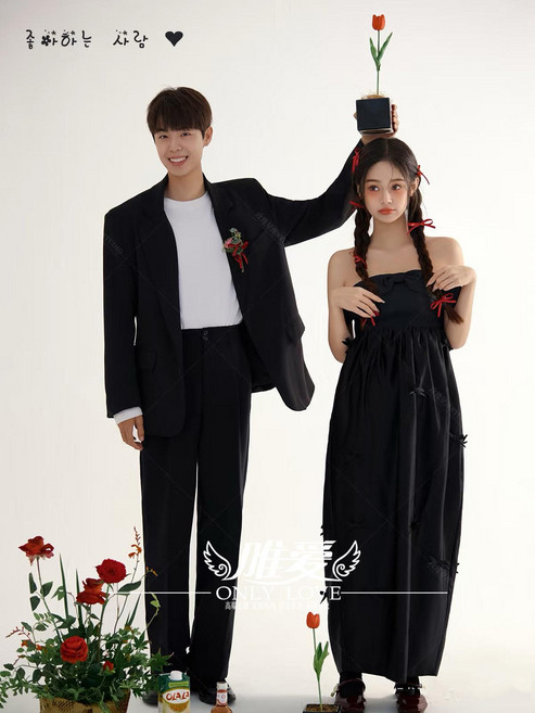 미소샵 웨딩촬영커플룩 시밀러룩 웨딩커플룩 커플룩, 프리사이즈, 1개, 여성 단품 21