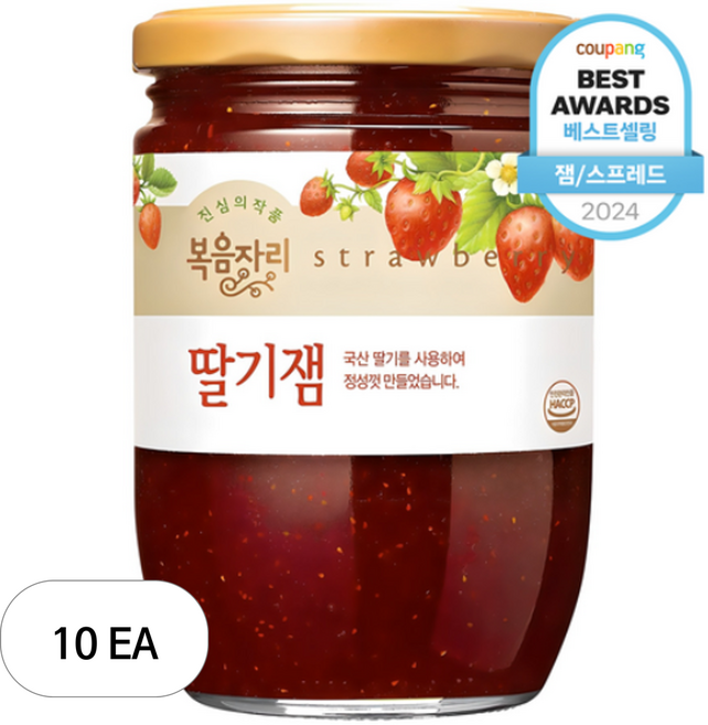 복음자리 딸기잼, 640g, 10개