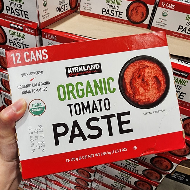 코스트코 토마토소스 토마토 페이스트 유기농 오가닉 퓨레 스파게티 소스 마녀스프 대용량, 1박스, 2.04kg