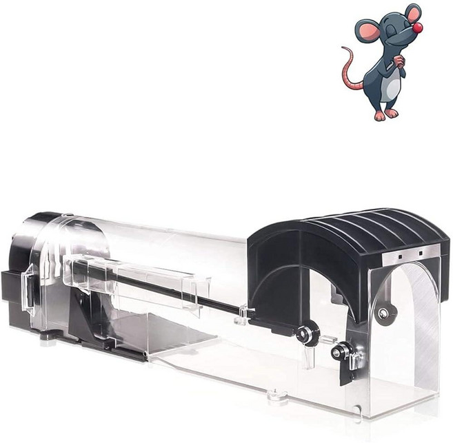 Humane Mouse Trap 30.5cm (12 in) Extended No-Kill Live Rat Reusable Catch and Release for Squirre, Humane Mouse Trap, 30.5cm (12, 1, 1