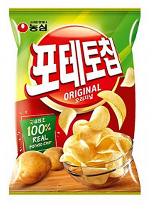 농심 포테토칩 오리지널 125g x16개, 16개