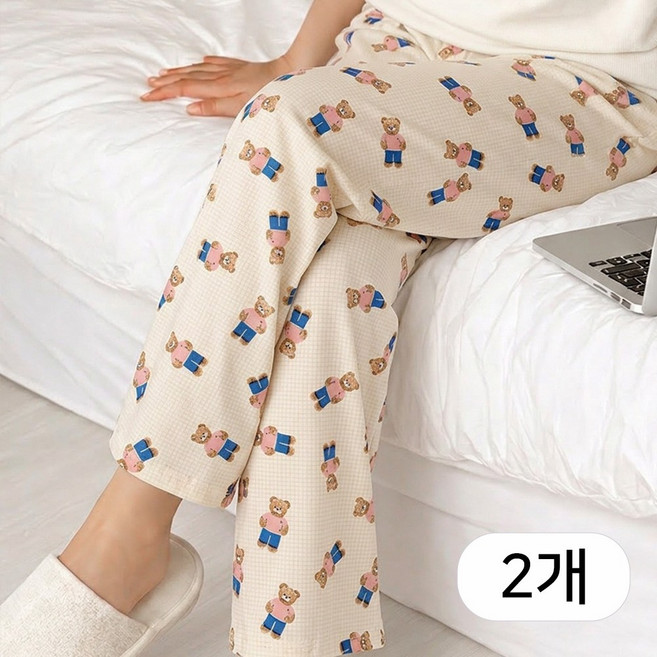 1+1 진짜편한 캐릭터 파자마바지 매직팬츠 2장세트