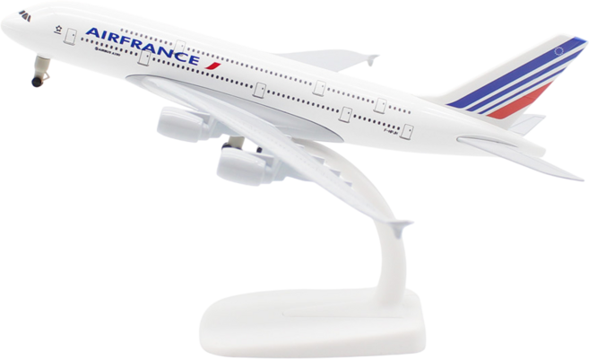 SHC 1:300 다이캐스트 장식용 모형 항공기 20cm + 보관파우치, 1개, 에어프랑스 A380