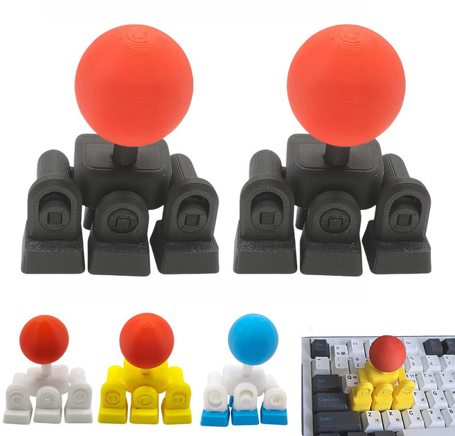 키보드조이스틱 오락실조이스틱 컨트롤러, 레드 블랙, 2개, Zeekr