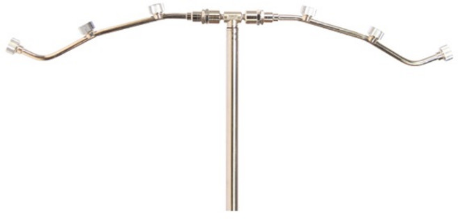 아사바 금속 6분구 라운드 세트 부채꼴 안개분사 노즐, 1개