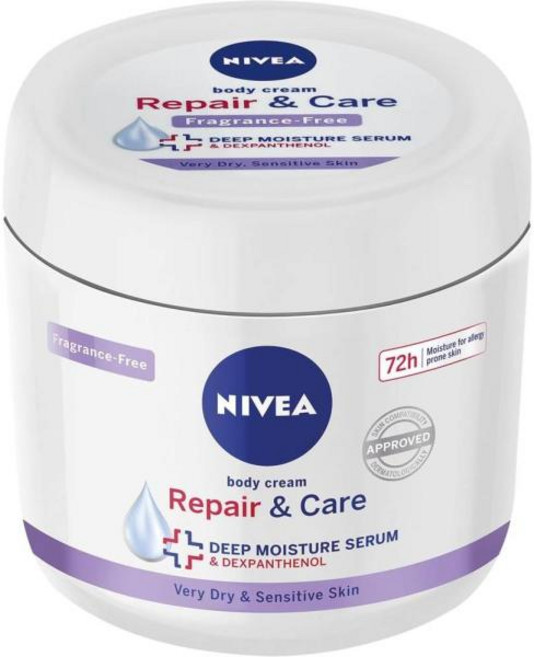 NIVEA 니베아 리페어 앤 케어 바디 크림 250mL, 1개