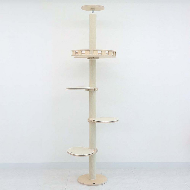 세상 튼튼한 모든펫 원목 캣폴 캣타워 - 미니멀세트, 미니멀세트 3, 1개, 그레이카페트