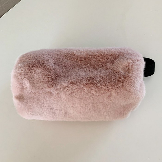 [토크버디투미 국내배송] 골프 핸드워머 힙색 / 페이크퍼/ 바디백 / 볼파우치 / 벨트백 / 골프손가방, 핑크(가방단품), 1개