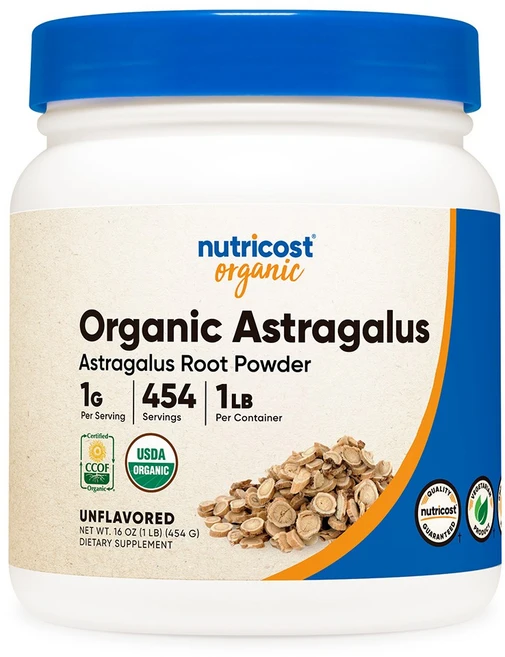 뉴트리코스트 오가닉 아스트라갈러스 파우더 1LB 무맛 1개 - 쿠팡