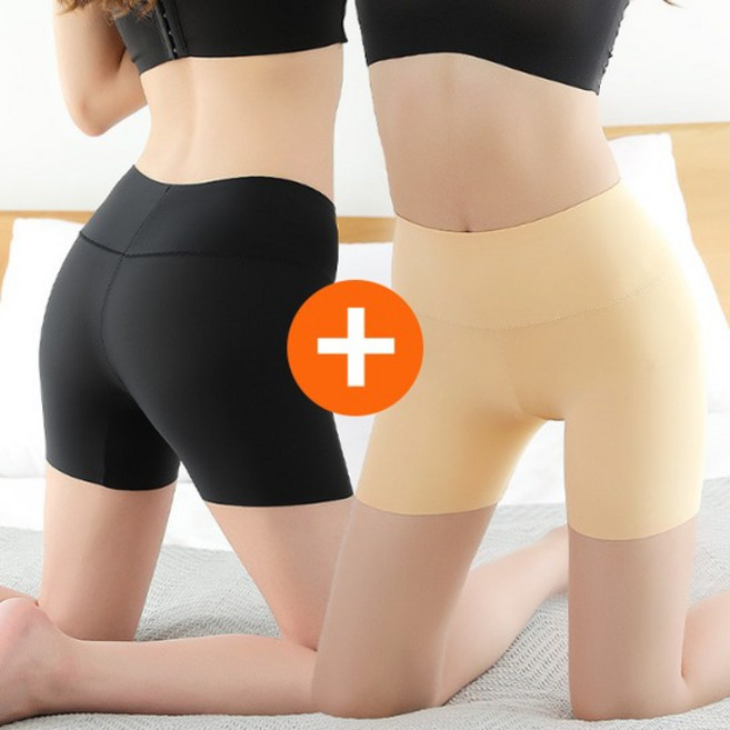 1+1 여성 쿨링 무봉제 사각 보정 팬티 속바지 속옷 드로즈 거들 뱃살 힙업 몸매보정