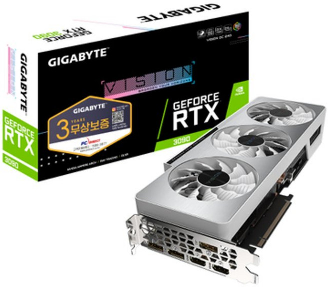 기가바이트 지포스 RTX 3090 VISION OC D6X 24GB 그래픽카드