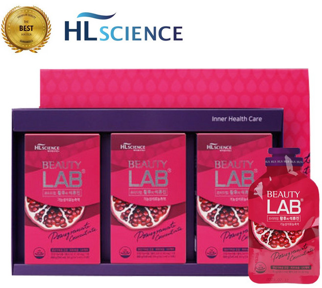 [최신 정품] 에이치엘사이언스 황후의 석류진 1개월분 (30포) 최신 본사 정품 HL사이언스 석류 갱년기 여성, 1박스, 60g