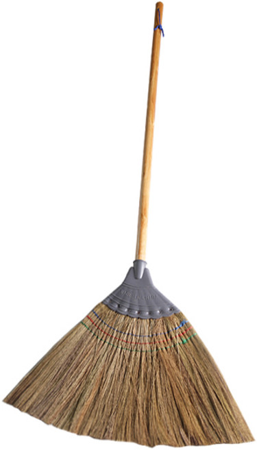 (주)에이스샵 고급 롱 갈대비(원목) 실외용 수수비 긴빗자루, 1개