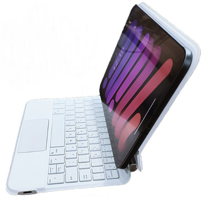 Worldex 아이패드 호환 미니6 미니7 (A17pro) 한글 매직키보드, white, white키보드만, 일반형