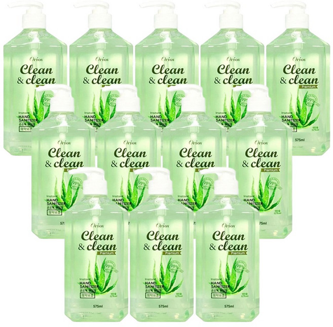 오릭스 클린앤클린 손소독제, 12개, 575ml