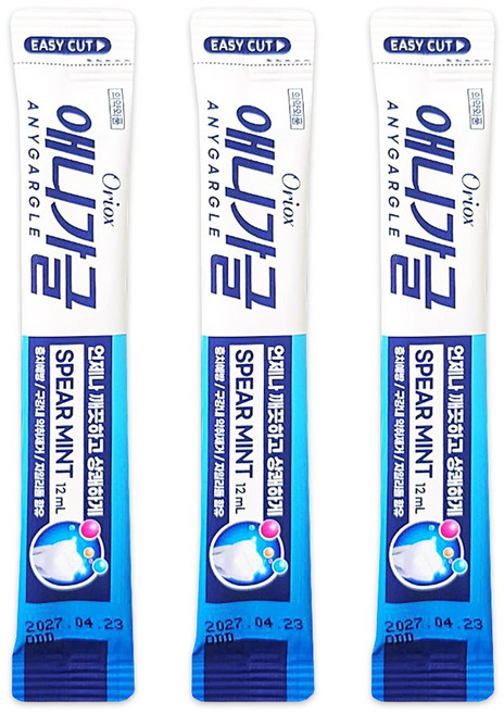 오릭스 애니가글 1회용 구강청결제, 12ml, 100개