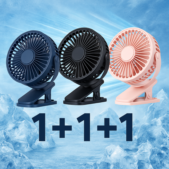 [1+1+1] 탁상용 걸이형 클립 선풍기 USB 휴대용 공기 순환기 천장 전기 선풍기 캠핑 팬 360도 회전 충전식 무드등, 핑크, 화이트, 화이트