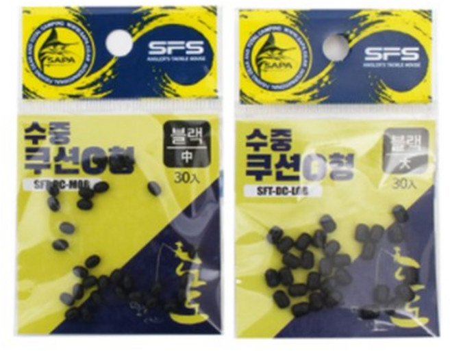 싸파 수중 쿠션고무 O형 수중찌 낚시채비, 대, 1개
