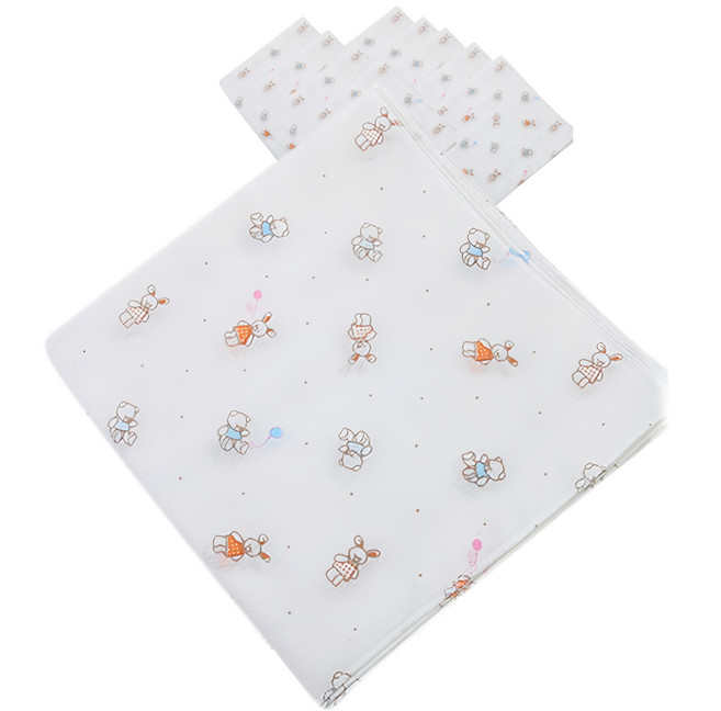 베이비베어 무형광 나염 면 손수건 10p