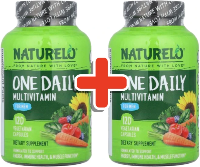 미국 직배송 NATURELO One Daily Multivitamin for Men - with Vitamins & Mineral B01FYD2CP8, 2개, 120정 - 쿠팡