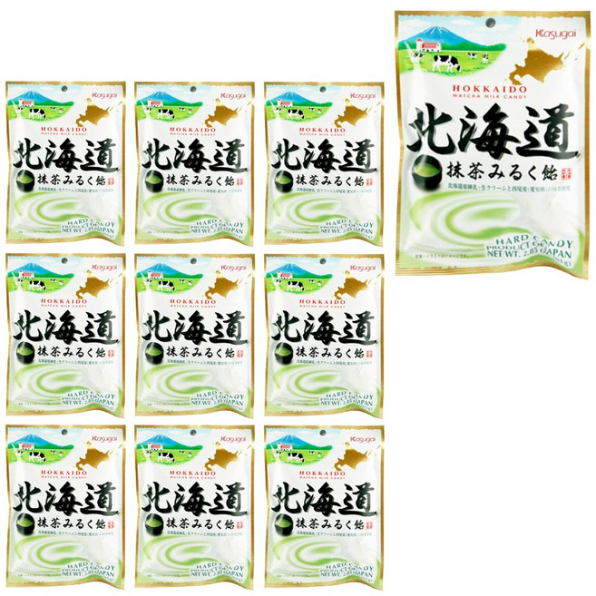 카수가이 훗카이도 마차밀크 캔디 81g, 10개