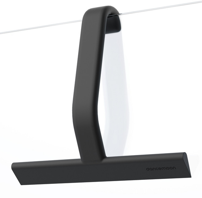 dancemoon 댄스문 유리문용 올인원 욕실 주방 실리콘 다용도 청소 물기제거 스퀴지 블랙, 1개