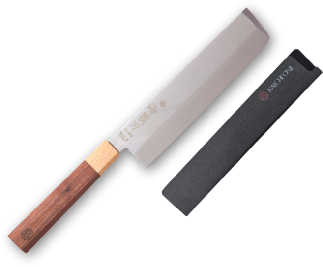 KAIJINI 명장 조상진 해전도 팔각 야채칼 채소칼 우수바 + 나이프가드 포함 세트, 1세트, 혼합