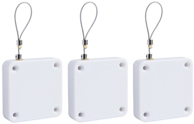 홈데코레 장력 1200g 와이어도어클로저 자동문닫힘 화이트, 3개