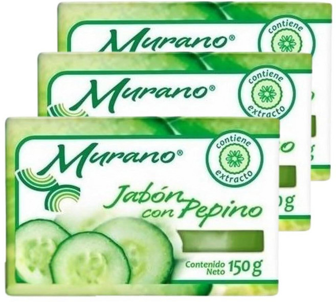 Five BroTHE 더rs Products Murano 천연 비누 오이 포함 각 150g(5.3온스) 3팩 213699, Five Brothers Products Murano