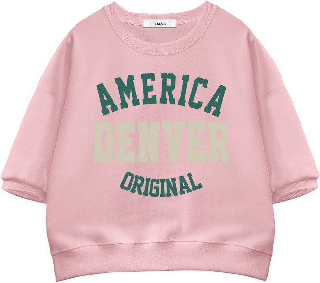 몰토벨리노 SF 덴버 세미오버핏 크롭 반팔 맨투맨