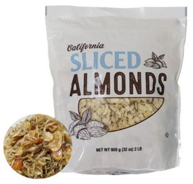 우리쌀로 만든 태양초골드고추장 1.8kg X 2 해찬들고추장 태양초고추장, 슬라이스아몬드 908g 멸치볶음 제과제빵 토핑용